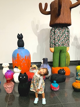 まちぇりetマモンさん（キッズ・90cm）の秋コーディネート