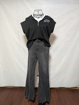 「アイテム（その他トップス）」を使った、秋冬さん（メンズ・158cm）の夏コーディネート