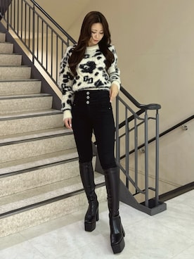 manaさん（レディース・157cm）の冬コーディネート