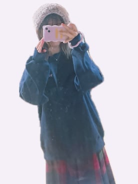 「PEANUTS（ピーナッツ）のアイテム」を使った、うららこ。さん（レディース・157cm）の冬コーディネート