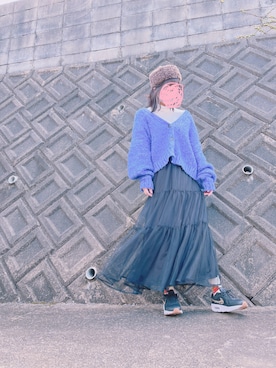 「classicalelf（クラシカルエルフ）のアイテム（スカート）」を使った、うららこ。さん（レディース・157cm）の冬コーディネート