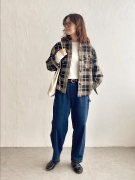 「LBC（エルビーシー）のアイテム」を使った、おかださん（レディース・164cm）の秋コーディネート