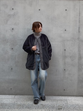 「Blundstone（ブランドストーン）のアイテム」を使った、おかださん（レディース・164cm）の冬コーディネート