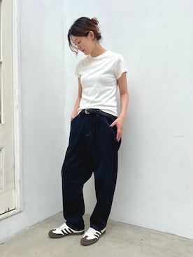 「インディゴデニム」｜おかださん（レディース・164cm）の夏コーディネート