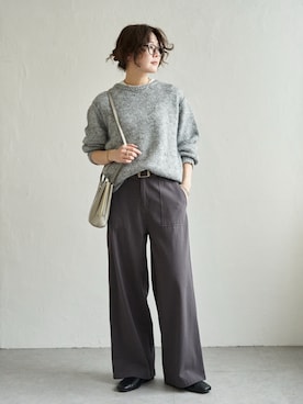 「LBC（エルビーシー）のアイテム」を使った、おかださん（レディース・164cm）の冬コーディネート