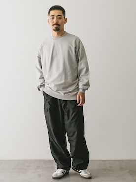 「アイテム（スウェット）」を使った、maedaさん（メンズ・168cm・30代）の秋コーディネート