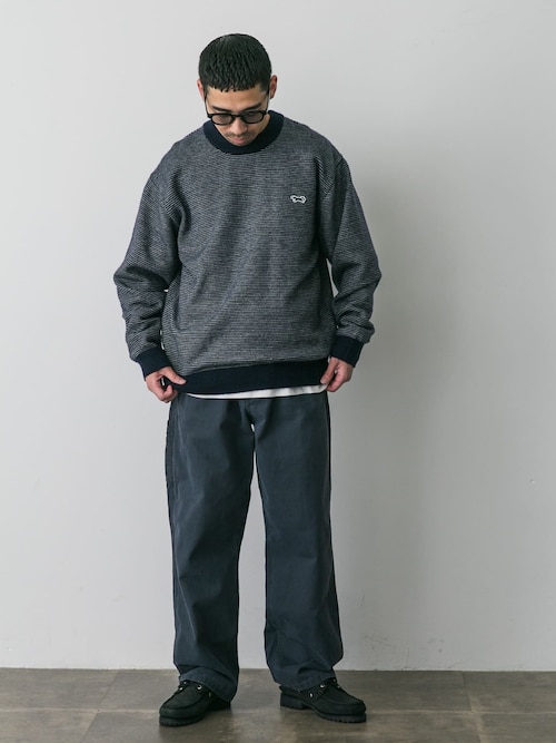 『別注』PENNEYS×DOORS　THE FOX ピンボーダークルーネックニット