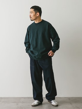 「アイテム（スウェット）」を使った、maedaさん（メンズ・168cm・30代）の秋コーディネート