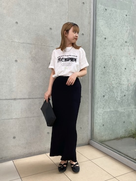 白tシャツ のレディース人気ファッションコーディネート Wear