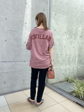 「バックロゴ」｜「アイテム（バッグ）」を使った、madokaさん（レディース・157cm）の夏コーディネート