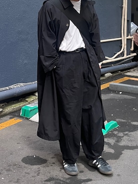 「アイテム（トレンチコート）」を使った、Y。さん（メンズ・178cm）の秋コーディネート