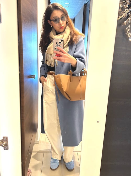 Spick & Span（スピックアンドスパン）の「ウールVネックカラーリバー