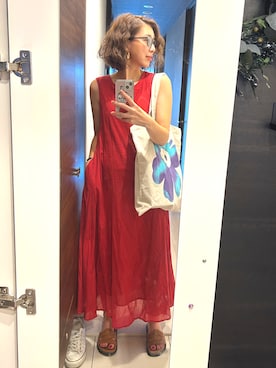 「marimekko（マリメッコ）のアイテム」を使った、MIKAさん（レディース・161cm）の秋コーディネート