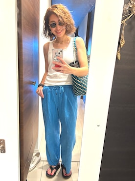 「MARNI（マルニ）のアイテム」を使った、MIKAさん（レディース・161cm）の夏コーディネート