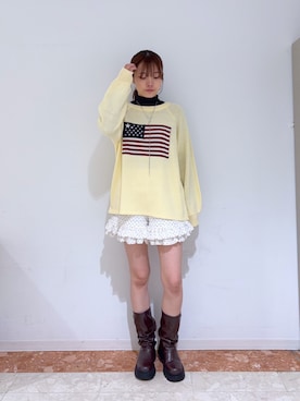「星条旗」｜ももかさん（レディース・167cm）の冬コーディネート