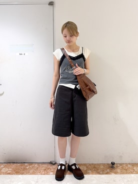 「w closet（ダブルクローゼット）のアイテム」を使った、ももかさん（レディース・167cm）の夏コーディネート