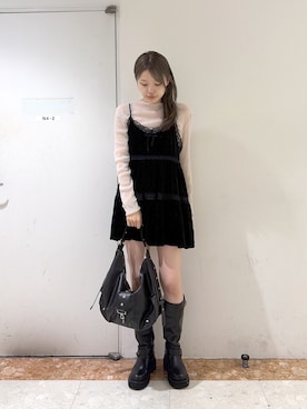 「ベロア」｜ももかさん（レディース・167cm）の秋コーディネート