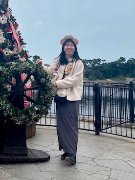 「COCO DEAL（ココディール）のアイテム」を使った、kimikkomさん（レディース・159cm）の冬コーディネート