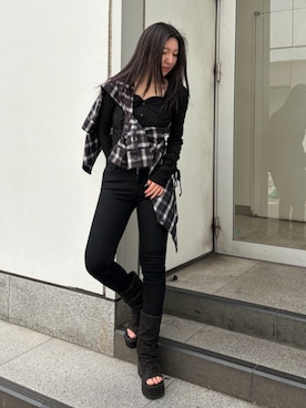 小林涼風さん(レディース・157cm)の春コーディネート