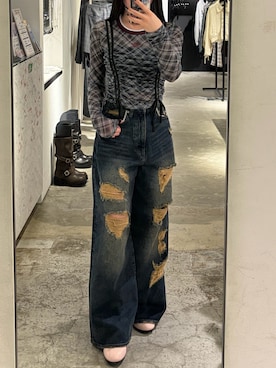小林涼風さん(レディース・157cm)の春コーディネート