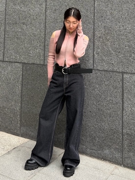 小林涼風さん（レディース・157cm）の春コーディネート