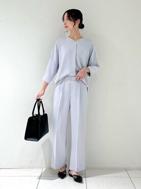 「INDIVI（インディヴィ）のアイテム」を使った、shioriさん（レディース・169cm）の春コーディネート