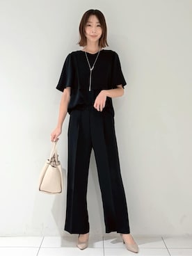 「HusHusH（ハッシュアッシュ）のアイテム（パンツ）」を使った、shioriさん（レディース・169cm）の春コーディネート