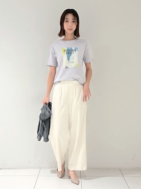 「INDIVI（インディヴィ）のアイテム（ブルゾン）」を使った、shioriさん（レディース・169cm）の春コーディネート