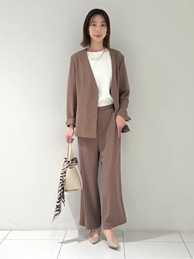 「COCUE（コキュ）のアイテム」を使った、shioriさん（レディース・169cm）の春コーディネート