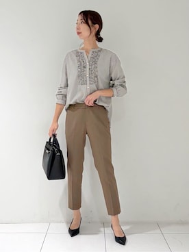 「50代コーデ」｜shioriさん（レディース・169cm）の秋コーディネート