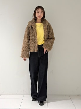 「GALLEST（ギャレスト）のアイテム」を使った、shioriさん（レディース・169cm）の秋コーディネート