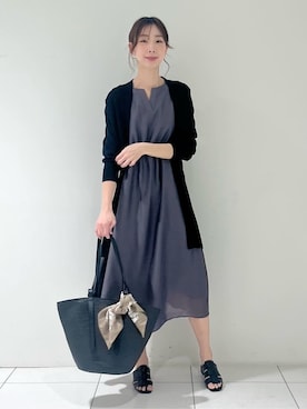 「INDIVI（インディヴィ）のアイテム」を使った、shioriさん（レディース・169cm）の春コーディネート