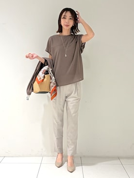 「SHOO・LA・RUE（シューラルー）のアイテム」を使った、shioriさん（レディース・169cm）の春コーディネート