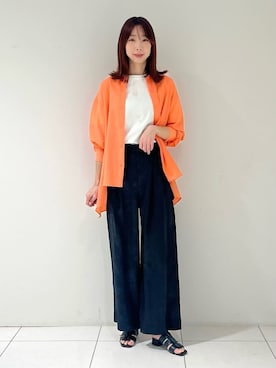 「INDIVI（インディヴィ）のアイテム」を使った、shioriさん（レディース・169cm）の春コーディネート