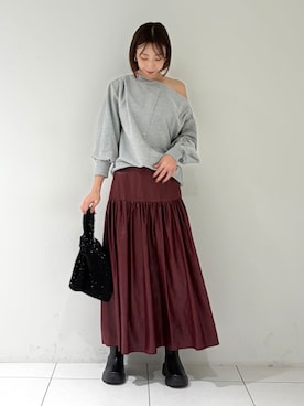 「GALLEST（ギャレスト）のアイテム」を使った、shioriさん（レディース・169cm）の秋コーディネート