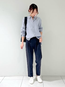 「INDIVI（インディヴィ）のアイテム」を使った、shioriさん（レディース・169cm）の夏コーディネート