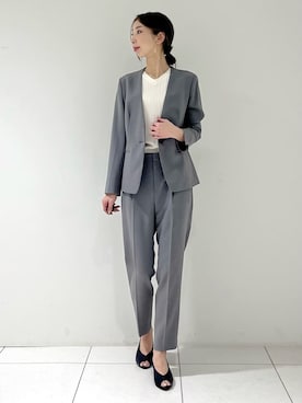 「INDIVI（インディヴィ）のアイテム」を使った、shioriさん（レディース・169cm）の夏コーディネート