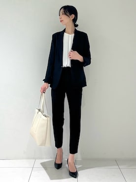 「INDIVI（インディヴィ）のアイテム」を使った、shioriさん（レディース・169cm）の春コーディネート