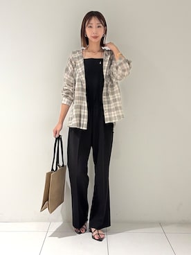 「GALLEST（ギャレスト）のアイテム」を使った、shioriさん（レディース・169cm）の夏コーディネート