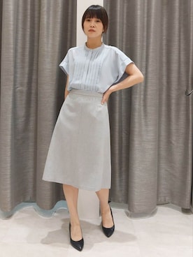 「UNTITLED（アンタイトル）のアイテム（パンプス）」を使った、YuKaRiさん（レディース・158cm）の夏コーディネート