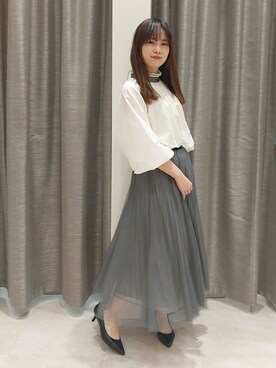 「UNTITLED（アンタイトル）のアイテム（パンプス）」を使った、YuKaRiさん（レディース・158cm）の夏コーディネート