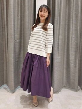 「UNTITLED（アンタイトル）のアイテム（パンプス）」を使った、YuKaRiさん（レディース・158cm）の夏コーディネート
