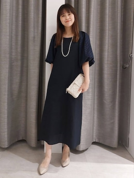 「UNTITLED（アンタイトル）のアイテム（パンプス）」を使った、YuKaRiさん（レディース・158cm）の夏コーディネート