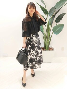 「UNTITLED（アンタイトル）のアイテム（パンプス）」を使った、YuKaRiさん（レディース・158cm）の春コーディネート