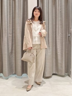 「UNTITLED（アンタイトル）のアイテム（ブルゾン）」を使った、YuKaRiさん（レディース・158cm）の春コーディネート