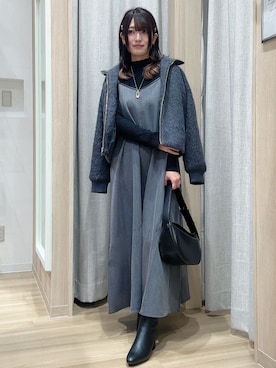 Fumikaさん（レディース・158cm）の冬コーディネート