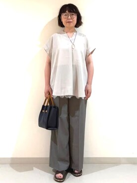 若林まなみさん(レディース・157cm)の夏コーディネート