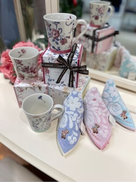 「LAURA ASHLEY（ローラアシュレイ）のアイテム（食器/キッチン）」を使った、miさん（レディース・154cm）の冬コーディネート