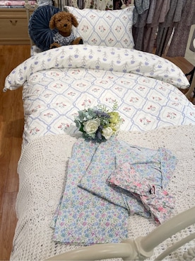 「アイテム（寝具）」を使った、miさん（レディース・154cm）の夏コーディネート