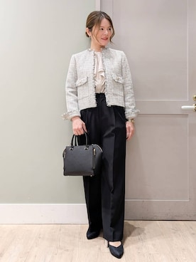 「grove（グローブ）のアイテム（パンツ）」を使った、kuwawaさん（レディース・159cm）の冬コーディネート